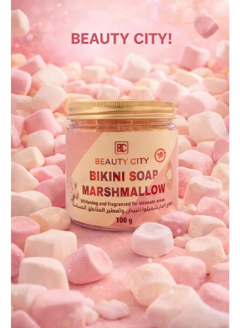Beauty City Bikini Soap Marshmallow Whitening And Fragranced For Intimate Areas 100g - Image 2